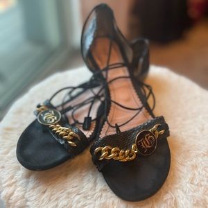 John Galliano Lace-Up Sandals